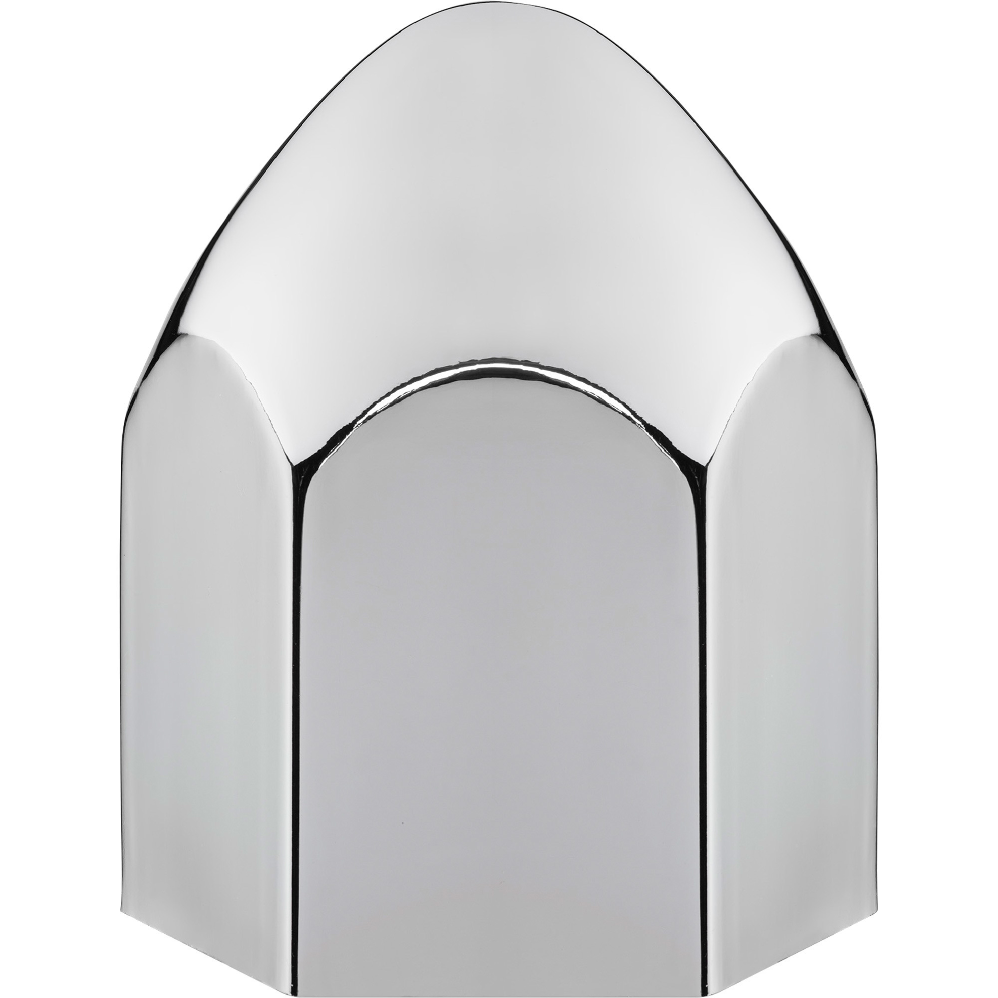 Roadmaster ABS Chrome Push-On Lug Nut Covers, Set of 10, 1 1/2in. x 2 1/2in., Model# 0110P-10B